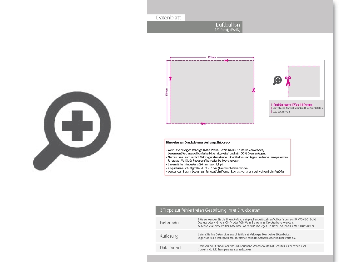 Product Bild luftballon_metallic_Ø_33_cm_1_0-farbig_(wei__)_einseitig_bedruckt