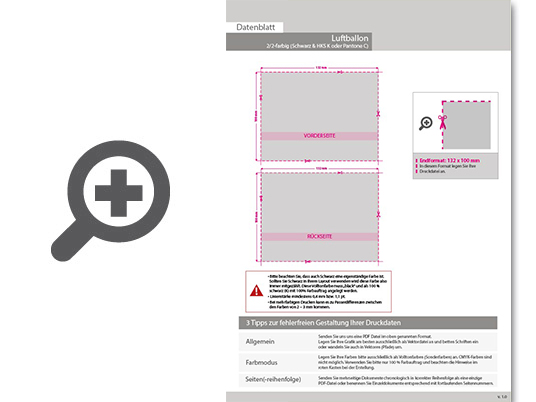 Product Bild luftballon_metallic_Ø_27_cm_2_2-farbig_(schwarz_&_hks_oder_pantone)_zweiseitig_bedruckt