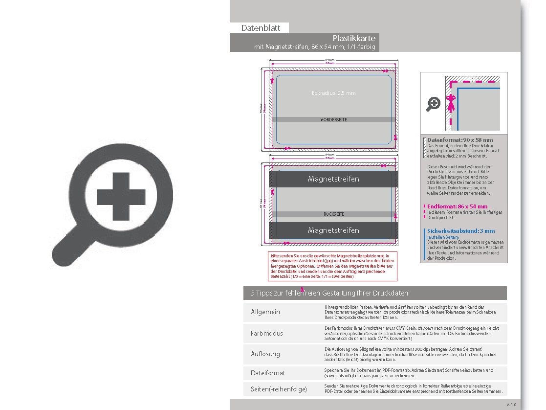Product Bild plastikkarte_mit_magnetstreifen_loco_und_beidseitiger_hei__folienpr__gung_silber_1_1_farbig_bedruckt_auf_wei__em_hintergrund