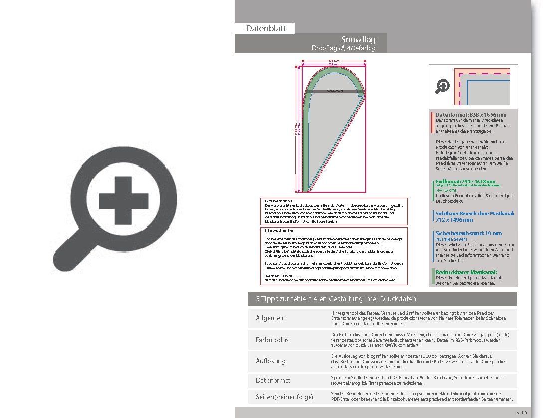 Product Bild snowflag_premium-drop_medium__4_0-farbig_bedruckt_inkl__gest__nge_und_autofu__